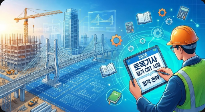 2026년 대비 토목기사 필기 일정 완벽 가이드: 시험 과목부터 CBT 합격 전략까지