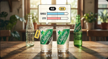 칠성사이다 제로 맛 분석: 원조의 청량감을 완벽하게 재현했을까? 솔직 후기 및 비교