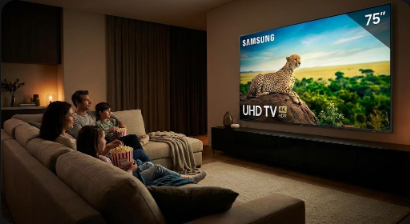 삼성 UHD TV 75인치 추천 이유: 거실을 영화관으로 만드는 가성비 끝판왕 분석