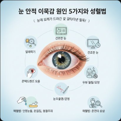 눈 안쪽 이물감 원인 5가지와 해결법: 눈에 모래가 들어간 것 같다면 필독!